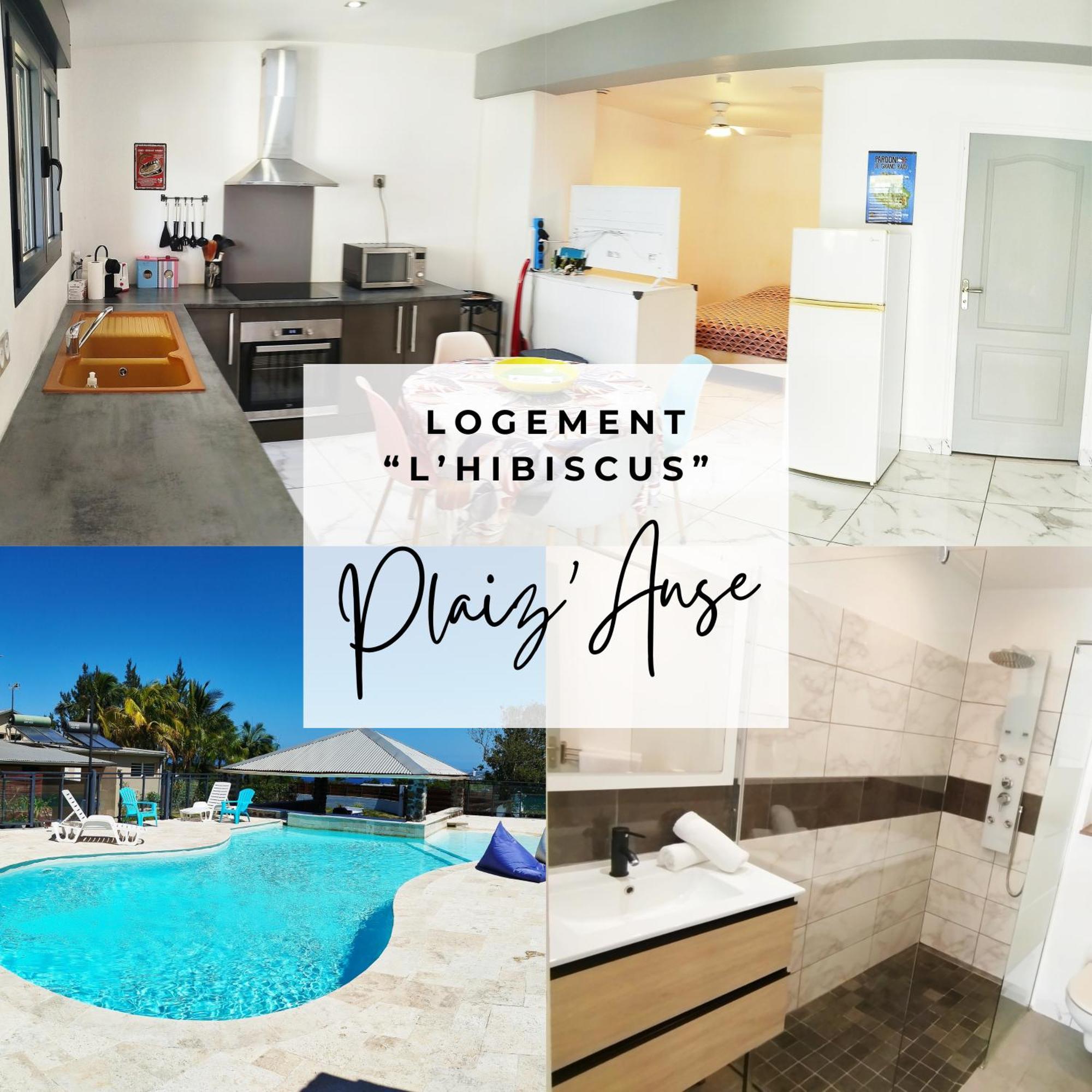 L'Hibiscus De Plaiz'Anse Apartment Petite Île Екстериор снимка
